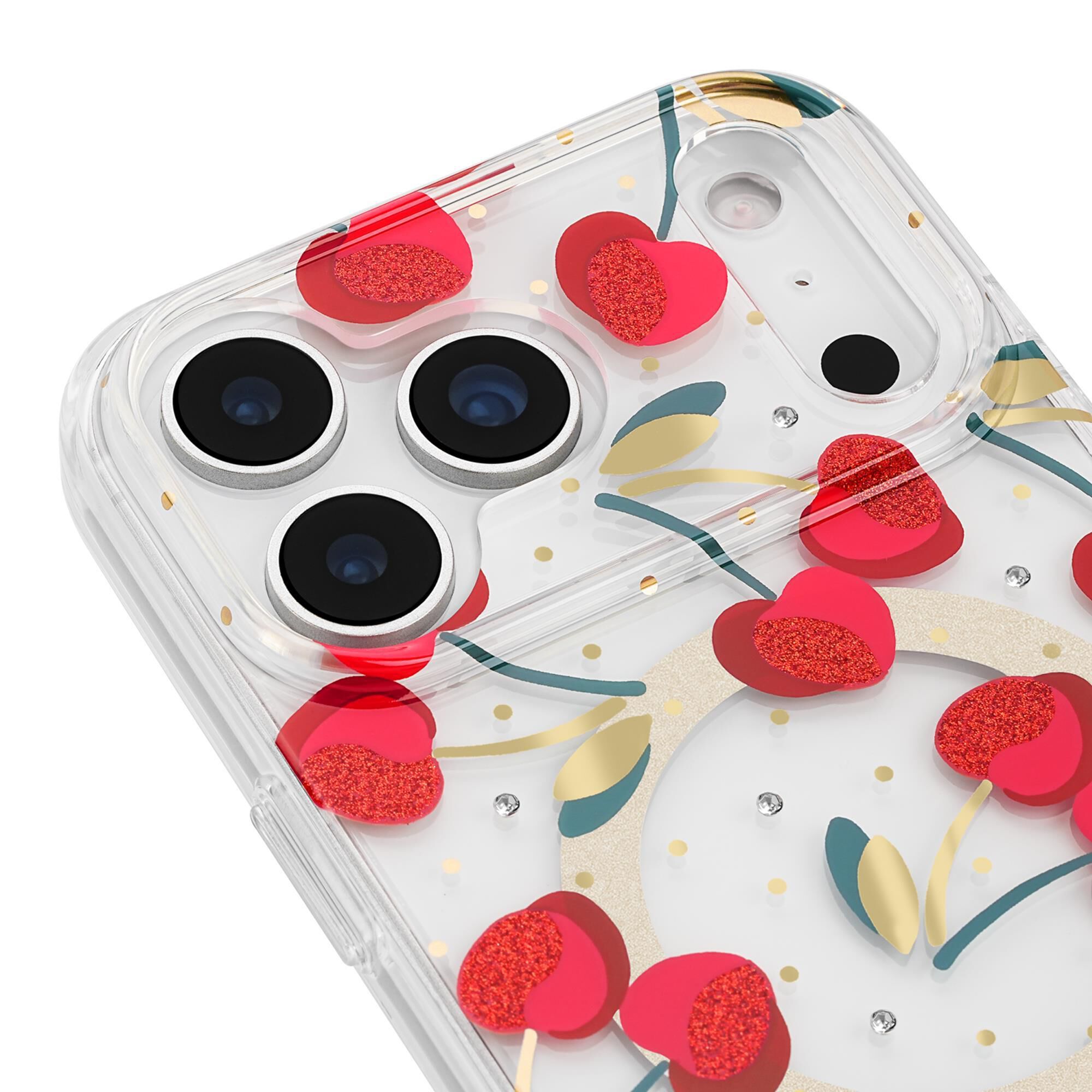 Kate Spade Protective MagSafe Case for iPhone 17 Pro Max in Cherry Dot