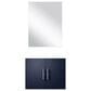 Lexora Home Geneva 24" Single Bathroom Vanity Cabinet Only in Dark Grey and 18" Mirror, , large