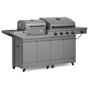 Tytus Anaheim and Emberwood 3-Piece Modular Duo with Charcoal Grill in Gunmetal Gray, , large