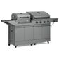 Tytus Anaheim and Emberwood 3-Piece Modular Duo with Charcoal Grill in Gunmetal Gray, , large