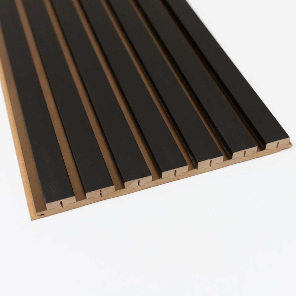 Paramount Matte Black and Bronze 11.8" x 109" Wall Panel, , large