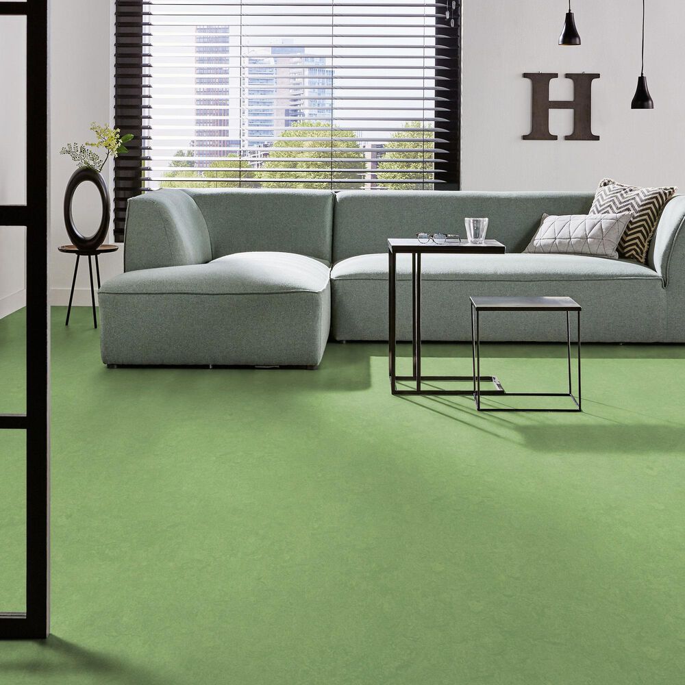Forbo Marmoleum Cinch Loc Seal 12&quot; x 12&quot; Laminate Tile in Leaf, , large