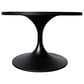 Leisuremod Verve 27" Coffee Table with MDF Top in Black and Black Marble, , large