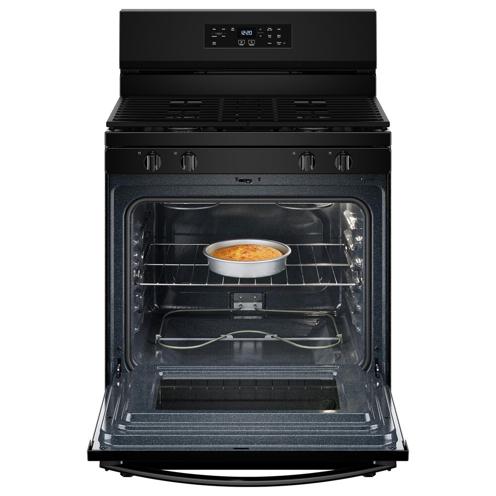 Whirlpool 5 Cu. Ft. Freestanding Gas Range with No Preheat Mode in Black, , large