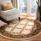 Safavieh Lyndhurst LNH557 5"3" Round Ivory and Brown Area Rug, , large