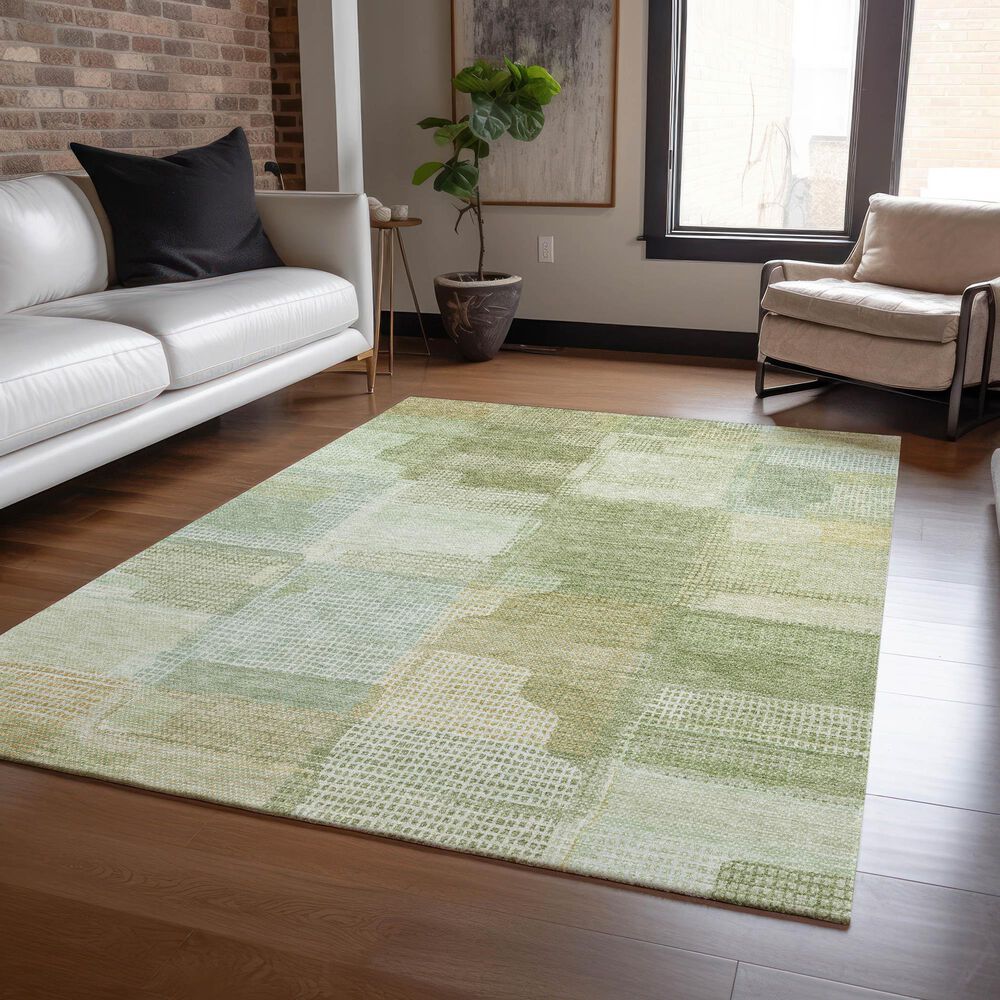 Dalyn Rug Company Ravenna RN10 10&#39; x 14&#39; Green Area Rug, , large