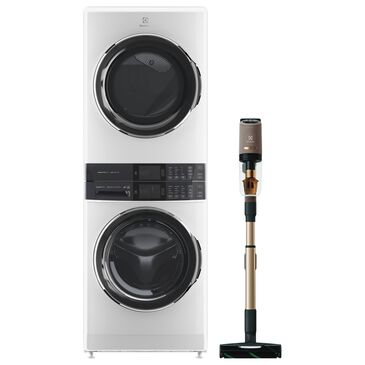 Electrolux 27" Electric Laundry Center in White & Ultimate 800 Complete Home Stick Vacuum , , large