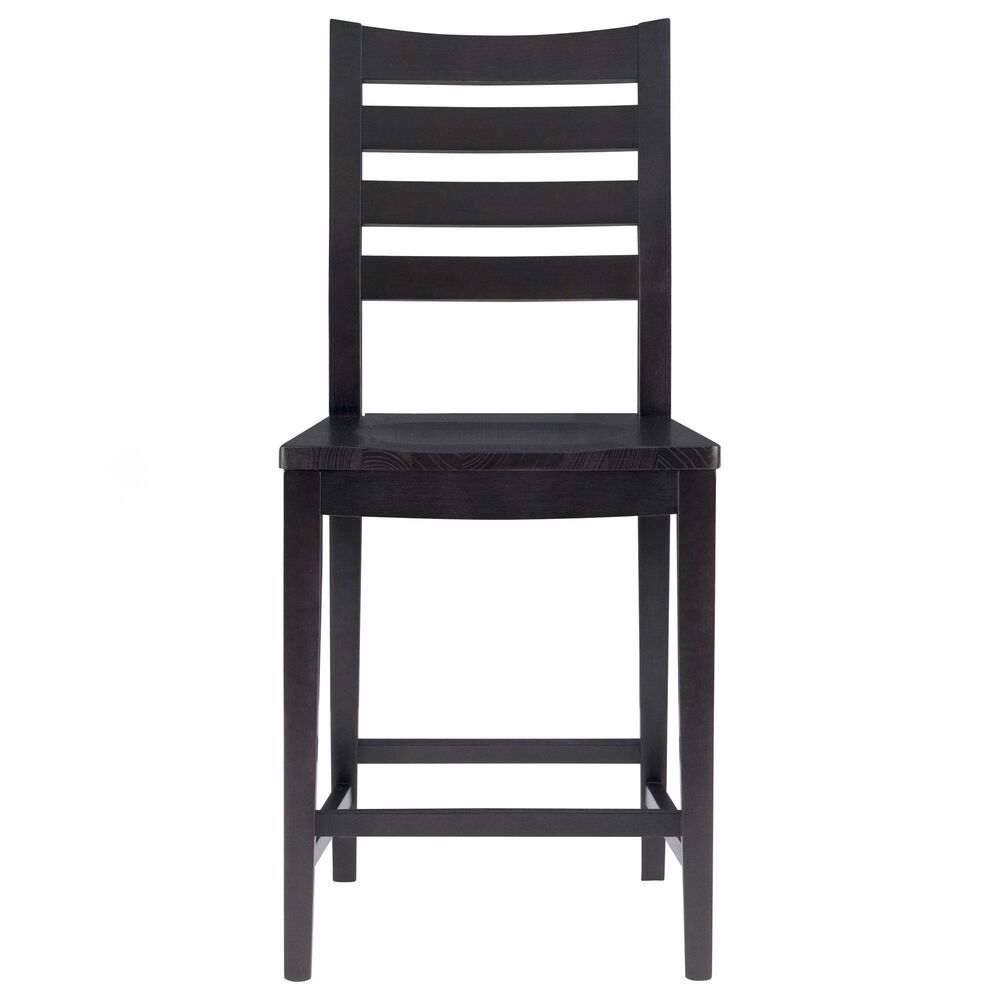 Linon Home Decor Flynn 22" Counter Stool in Black, , large
