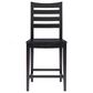 Linon Home Decor Flynn 22" Counter Stool in Black, , large