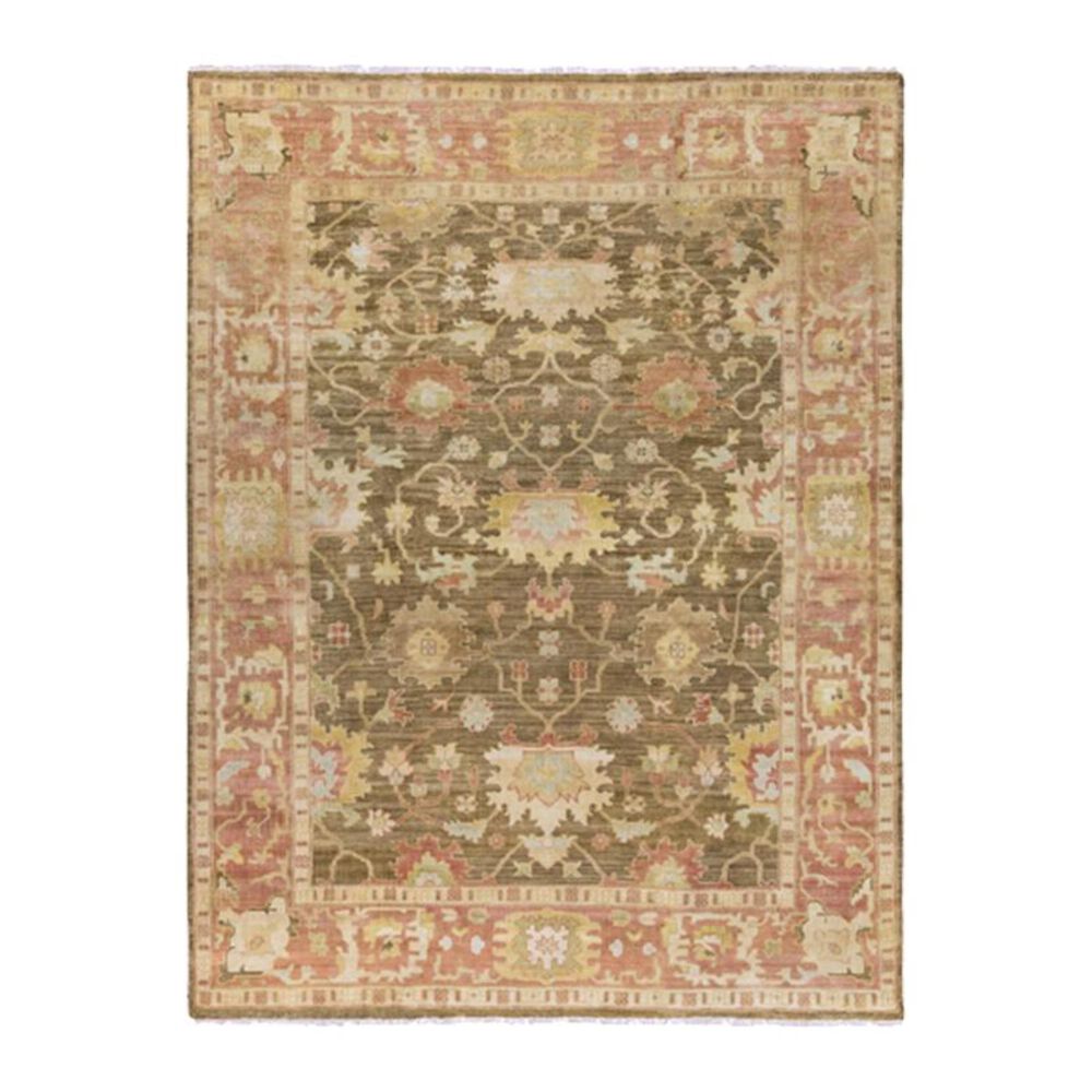 Surya Hillcrest HIL-9004 7"9" x 9"9" Cream, Tan and Brown Area Rug, , large