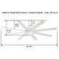 Minka-Aire Slipstream 65" Indoor/Outdoor Ceiling Fan with LED Light in Flat White, , large