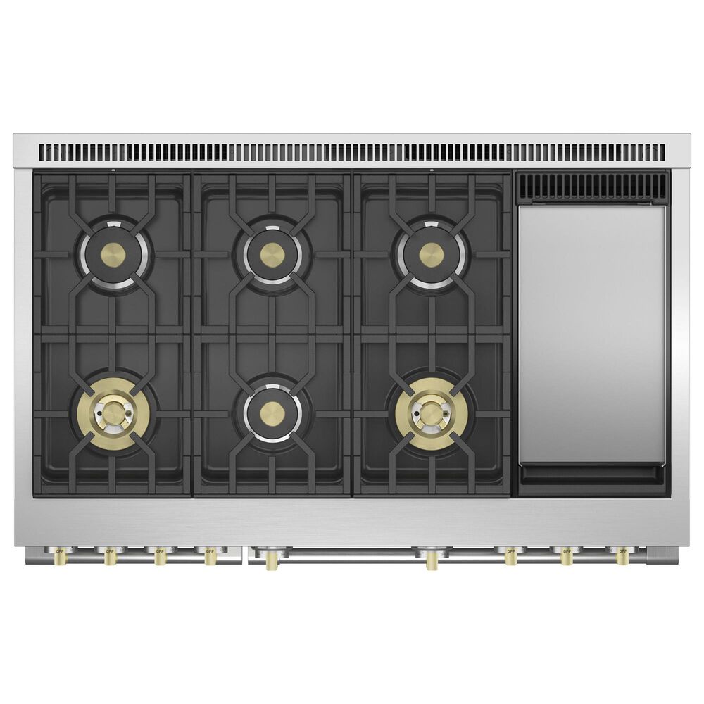 Monogram 48&quot; All Gas Professional Range with 6 Burners and Griddle in Stainless Steel, , large
