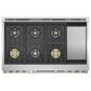 Monogram 48" All Gas Professional Range with 6 Burners and Griddle in Stainless Steel, , large