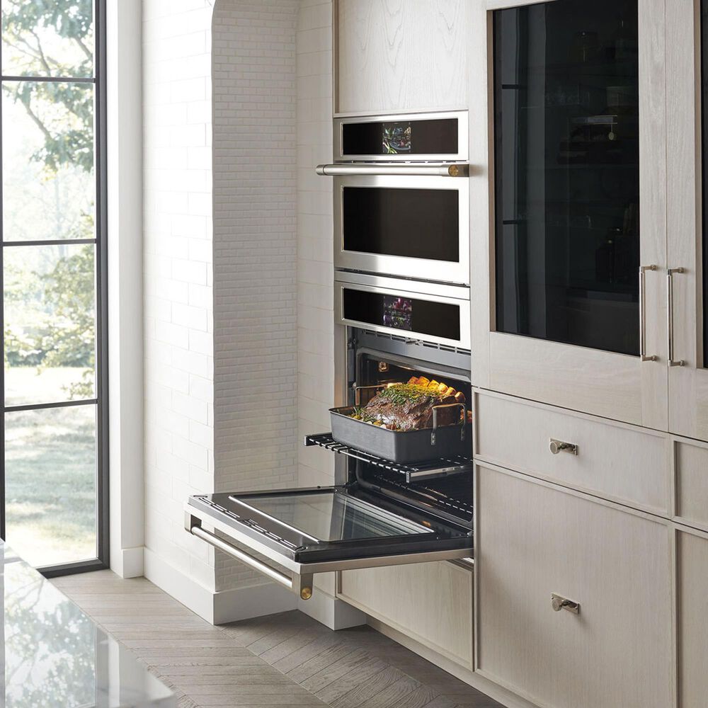 Monogram Statement 30&quot; Electric Single Wall Oven with Convection in Stainless Steel, , large