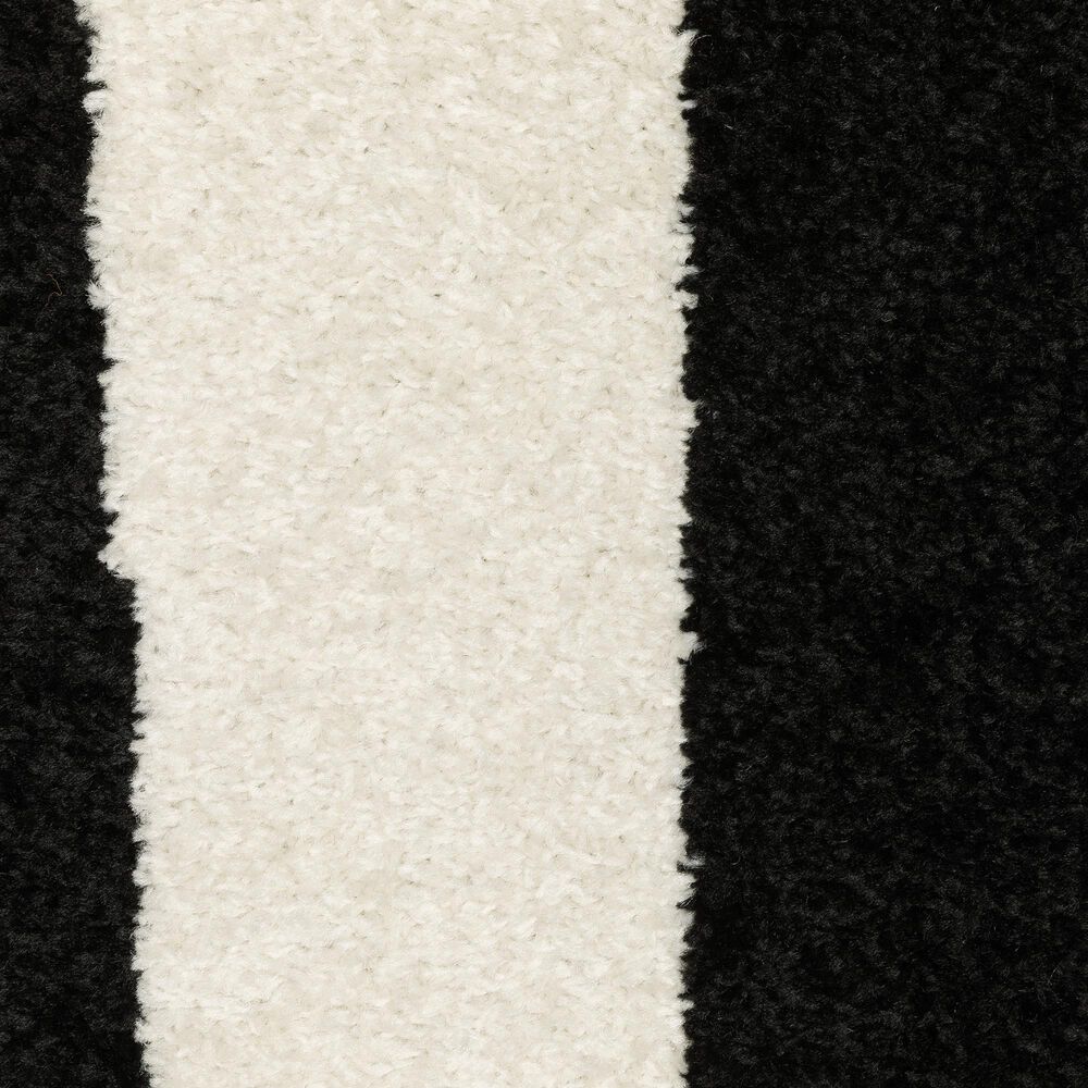 ROW by Oriental Weavers Quinn Abstract Black and Ivory 2' x 7' Runner, , large
