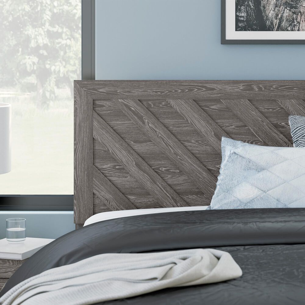 Ashley Sylveri 4-Piece King Bedroom Set in Gray Laminate, , large