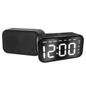 Sentry Alarm Clock Speaker in Black, , large