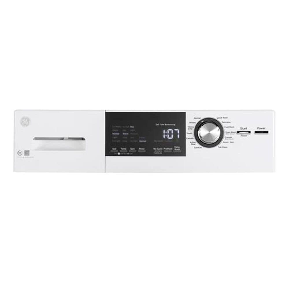 GE Appliances Compact 2.4 Cu. Ft. Frontload Washer with Steam in White, , large
