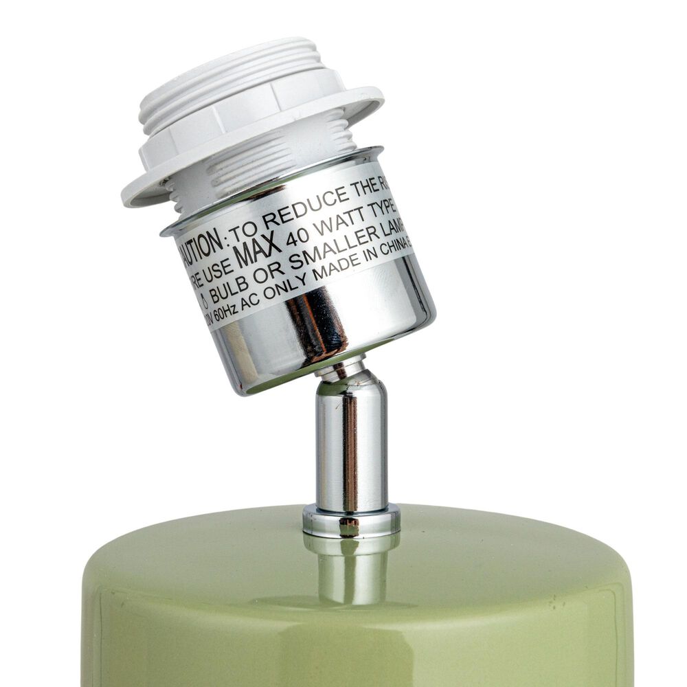 Creative Coop Leo Table Lamp in Green, , large