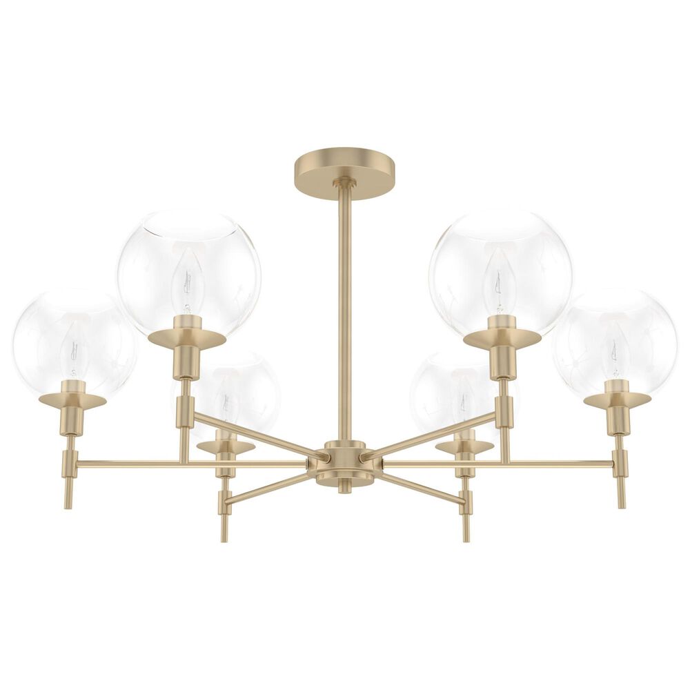 Hunter Xidane 6-Light Chandelier in Alturas Gold, , large