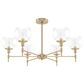 Hunter Xidane 6-Light Chandelier in Alturas Gold, , large