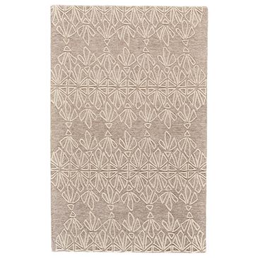 Feizy Rugs Enzo 8" x 11" Ivory and Taupe Area Rug, , large