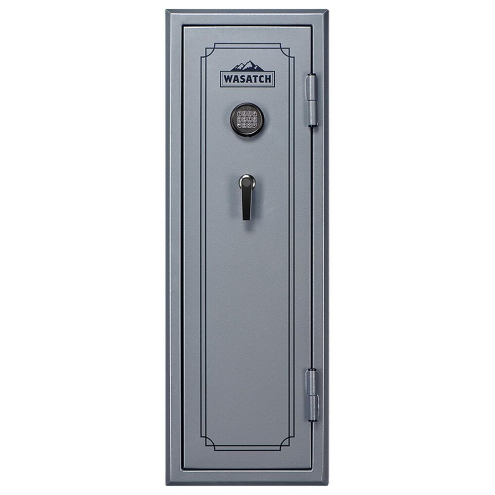 Wasatch 18-Gun Fireproof and Waterproof Safe with Electronic Lock in Pebble Gray, , large