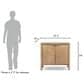 Jennifer Taylor Home Nolan 38" 2-Door Accent Cabinet in Antique Natural Brown, , large