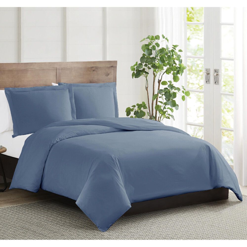 Pem America Truly Calm Silver Cool 2-Piece Twin/Twin XL Duvet Set in Blue, , large