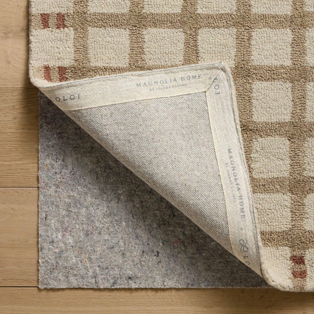 Loloi Waylon Natural and Rust 2&#39;6&quot; x 7&#39;6&quot; Runner, , large