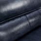 Blue River Franz Leather Stationary 2-Cushion Sofa in Blue Midnight, , large