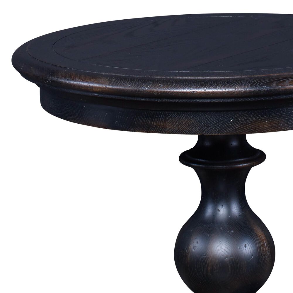 Century Monarch Grand Side Table in Ebonized Oak and Warm Brown, , large