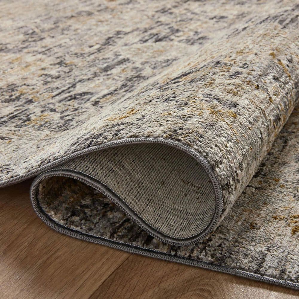 Loloi Katherine 2&#39;7&quot; x 10&#39; Charcoal and Gold Runner, , large