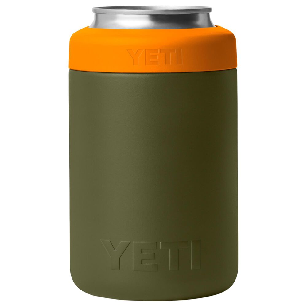 YETI Rambler 12 Oz Colster 2.0 Can Cooler in Olive and King Crab Orange, , large