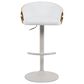 Armen Living Solstice Adjustable Barstool in Ivory, , large
