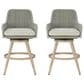 Ashley Seton Creek Patio Bar Stool with Cushion in Beige and Gray (Set of 2), , large