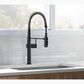 Kohler Crue Semi Professional Pull Down Kitchen Sink Faucet in Matte Black, , large