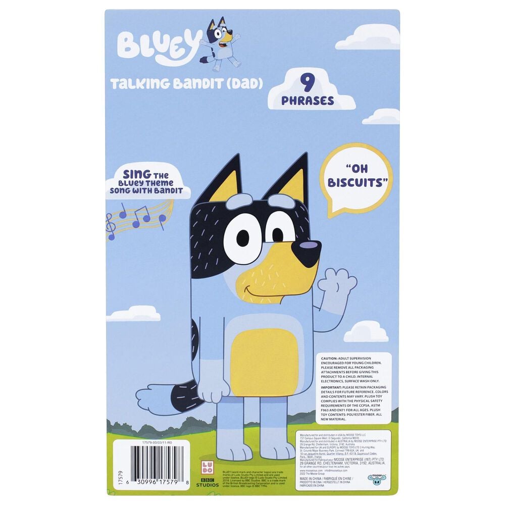 Bluey 14&quot; Talking Brandit Plush &#40;Dad&#41;, , large