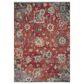 RIZZY Hallmark Red 10" x 14" Area Rug, , large