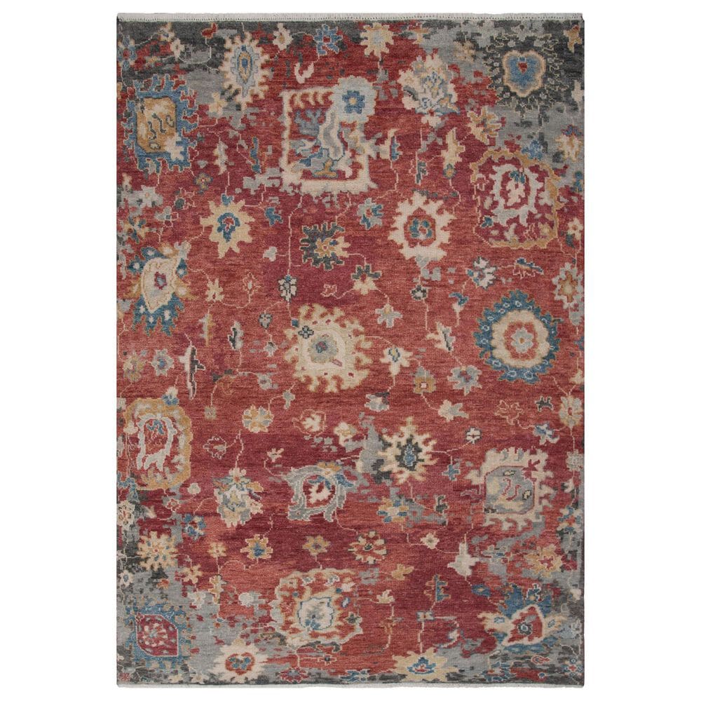 RIZZY Hallmark Red 10" x 14" Area Rug, , large