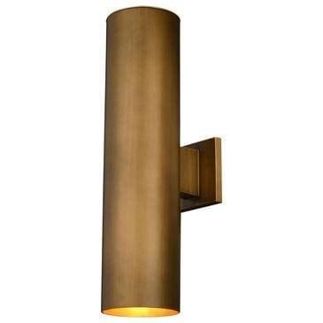 Vaxcel Chiasso 20" 2-Light Outdoor Wall Sconce in Warm Brass, , large