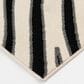 Central Oriental Terrace Tropic Jayla 5" x 7"3" White and Black Area Rug, , large