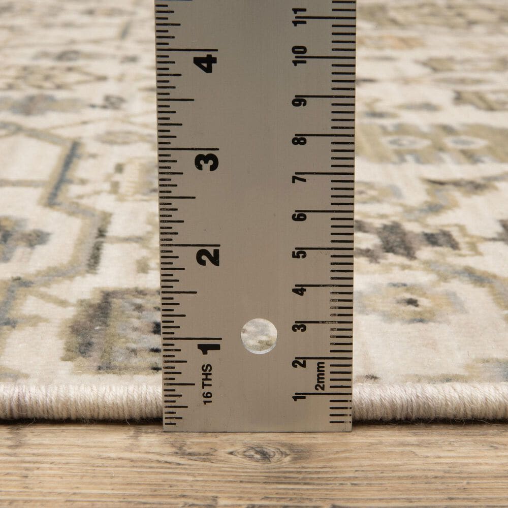 Oriental Weavers Acacia Ivory and Gold 6'7" x 9'6" Area Rug, , large