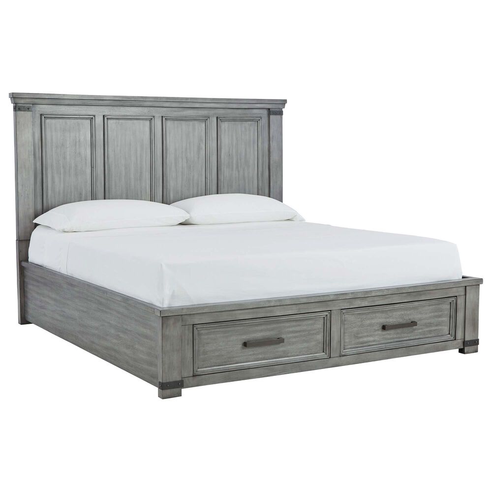 Signature Design by Ashley Russelyn 3 Piece King Bedroom Set in Gray, , large