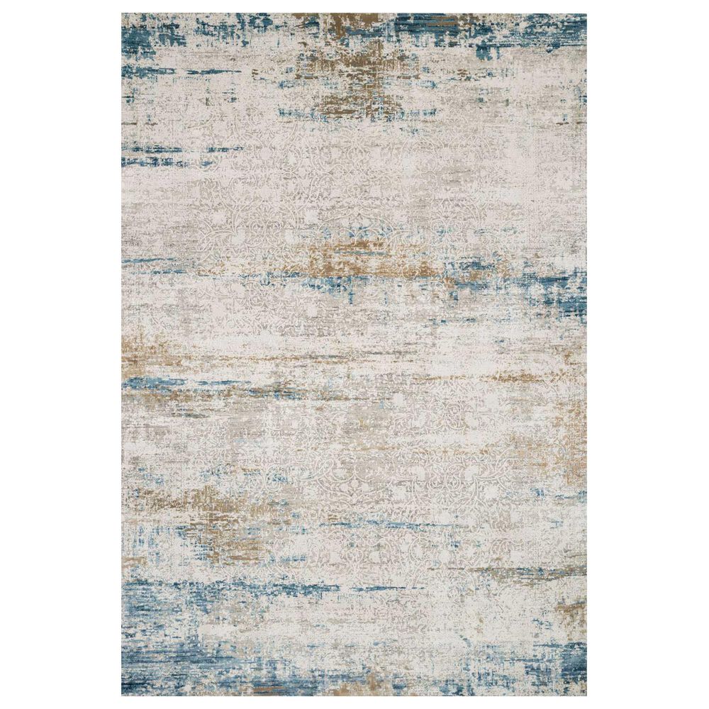 Loloi Sienne SIE-05 9"2" x 12" Ivory and Azure, , large