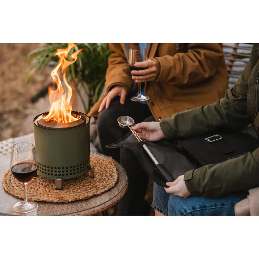 SoloStove Mesa XL Burning Tabletop Fire Pit in Deep Olive, , large
