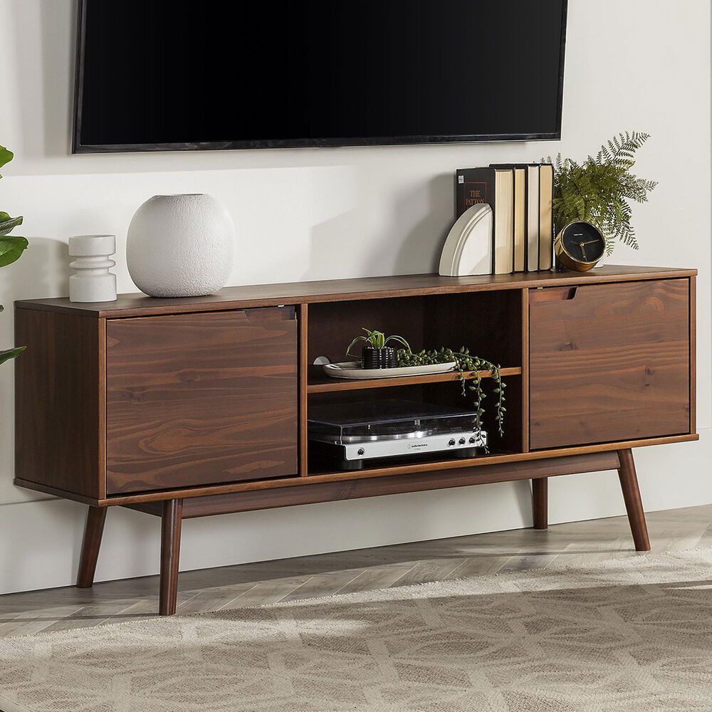 Walker Edison Adair 58" TV Stand in Walnut NFM