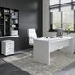 Bush Echo 2-Piece Office Set in Pure White, , large