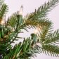The Gerson Company 3" Potted Pre-Lit Artificial Frosted Pine with White Lights in Green, , large