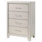 Crown Mark Charlie 5-Piece Full Panel Bedroom Set in White, , large